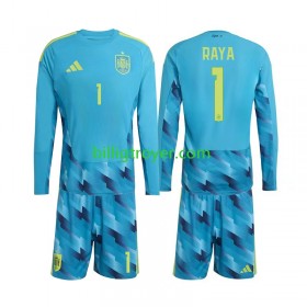 Billige Fotballdrakter Spania David Raya 1 Keeper Barn Hjemmedraktsett World Cup 2026 Langermet